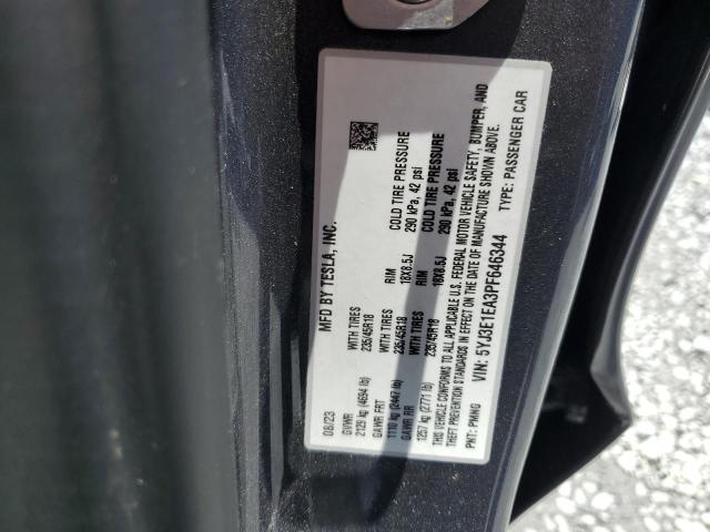 2023 TESLA MODEL 3 5YJ3E1EA3PF646344