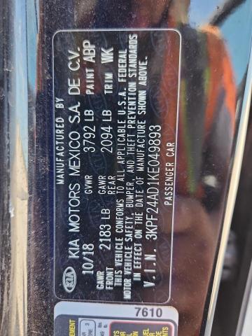 2019 KIA FORTE FE - 3KPF24AD1KE049893