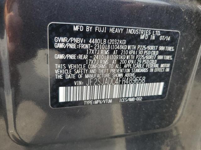 2015 SUBARU FORESTER 2 JF2SJADC4FH489658