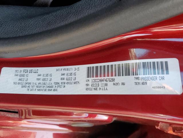 2015 CHRYSLER 200 LIMITE 1C3CCCAB4FN676280