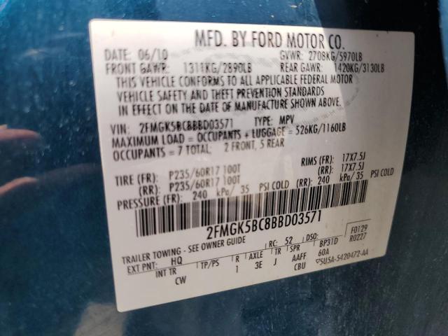 2011 FORD FLEX SE - 2FMGK5BC8BBD03571