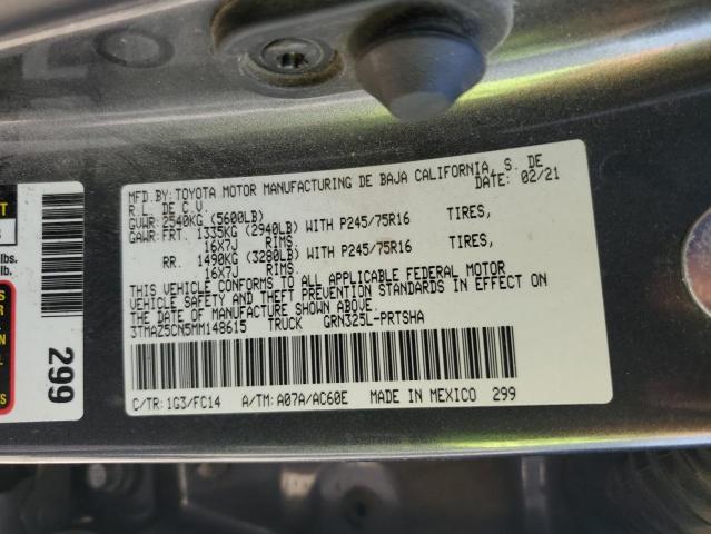 2021 TOYOTA TACOMA DOUBLE CAB 3TMAZ5CN5MM148615