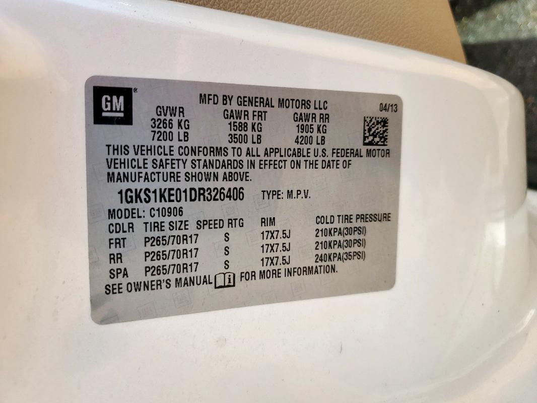 2013 GMC YUKON XL C - 1GKS1KE01DR326406