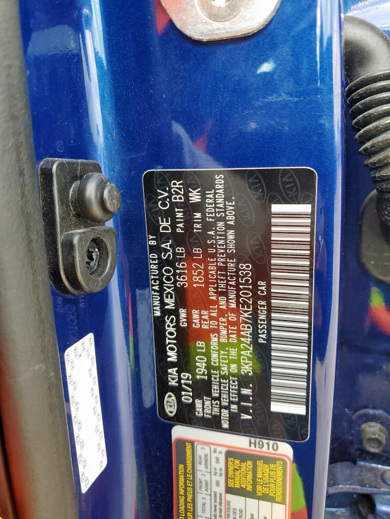 2019 KIA RIO S 3KPA24AB7KE201538