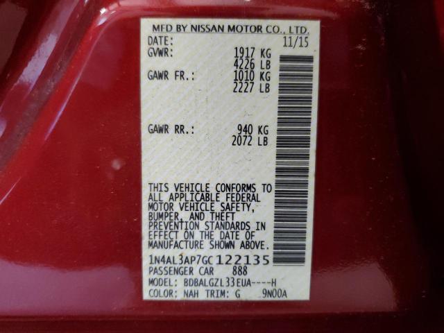 2016 NISSAN ALTIMA 2.5 1N4AL3AP7GC122135