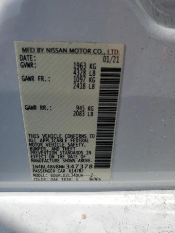 2021 NISSAN ALTIMA S - 1N4BL4BV8MN347378