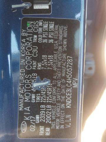 2017 KIA NIRO EX TO KNDCE3LC4H5057287