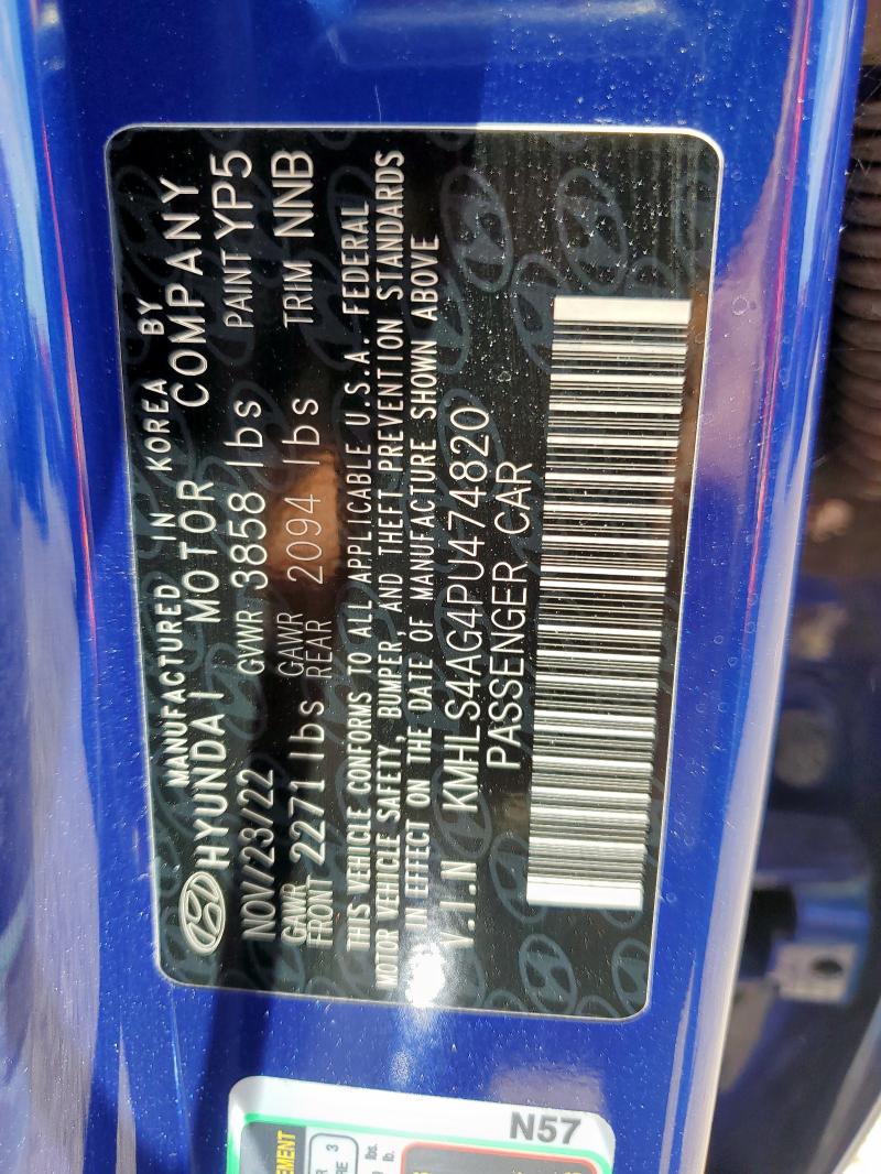 2023 HYUNDAI ELANTRA SEL KMHLS4AG4PU474820