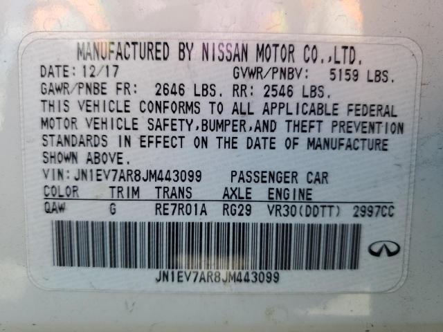 2018 INFINITI Q50 LUXE JN1EV7AR8JM443099