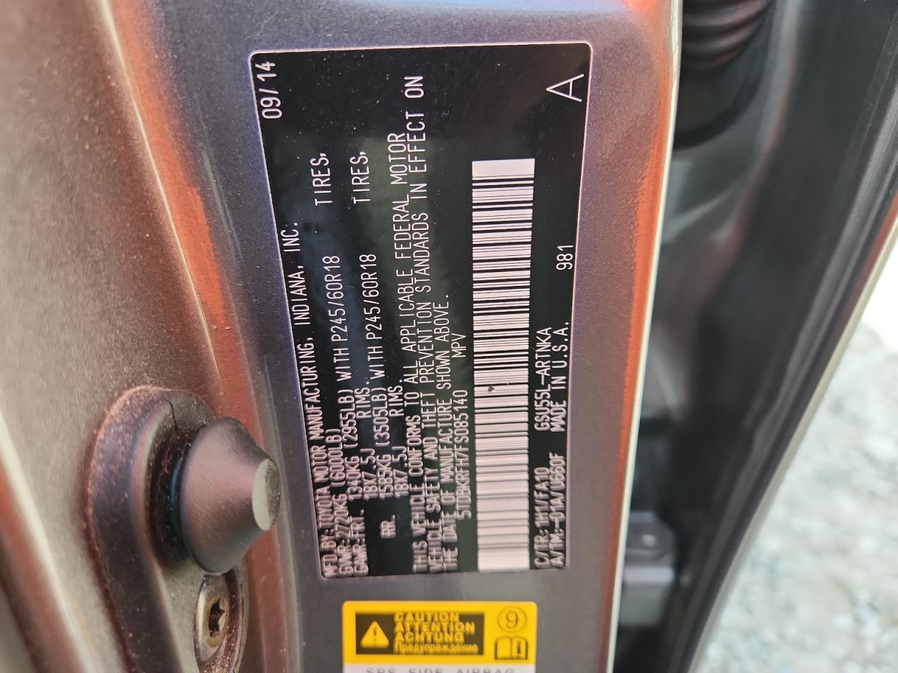 TOYOTA HIGHLANDER LE