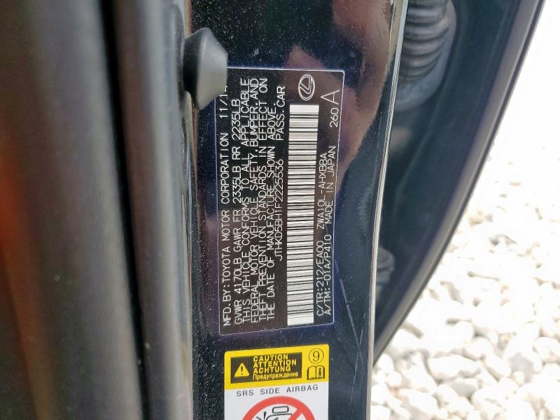2015 LEXUS CT 200 JTHKD5BH1F2225536