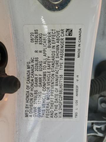 2020 HONDA CIVIC SPOR 2HGFC2F88LH577158