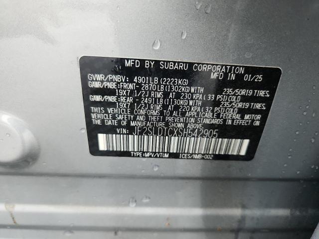 2025 SUBARU FORESTER T JF2SLDTCXSH542905