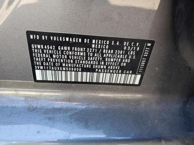 2019 VOLKSWAGEN GOLF SPORT 3VW117AUXKM508808