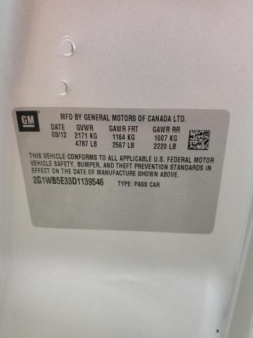 2013 CHEVROLET IMPALA LT - 2G1WB5E33D1139546