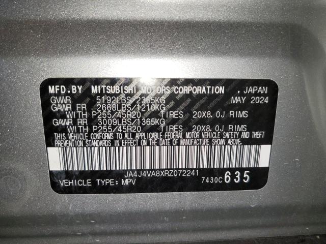 2024 MITSUBISHI OUTLANDER JA4J4VA8XRZ072241