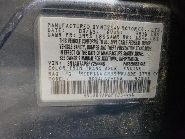 2015 NISSAN SENTRA S 3N1AB7AP8FY254446