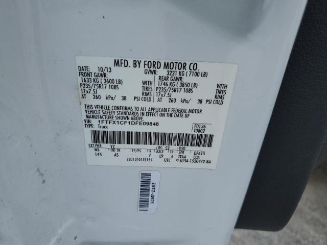 2013 FORD F150 SUPER - 1FTFX1CF1DFE09848