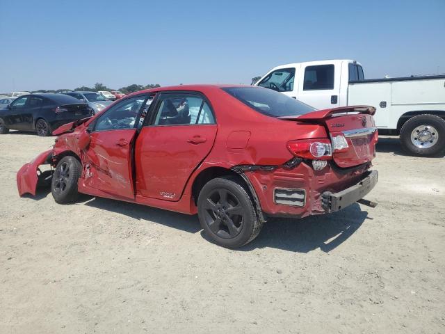 TOYOTA COROLLA BASE 2013 red  gas 2T1BU4EE1DC966927 photo #3