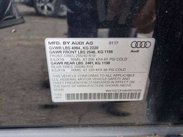 2017 AUDI Q3 PRESTIG WA1GCCFS9HR015209