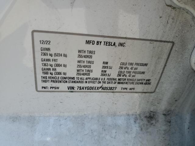 2023 TESLA MODEL Y 7SAYGDEEXPA053827