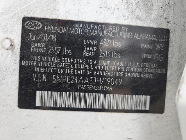 2018 HYUNDAI SONATA ECO 5NPE24AA3JH719049