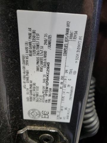 2019 FORD F150 SUPER - 1FTEW1EP8KKC25645