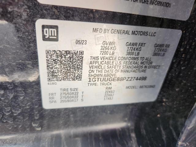 2023 GMC SIERRA K15 1GTUUGE88PZ274498