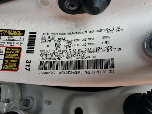 2021 TOYOTA TACOMA DOU 3TMCZ5AN5MM419863