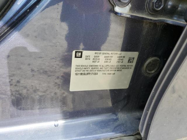 2015 CHEVROLET MALIBU 4D 1G11B5SL0FF171364