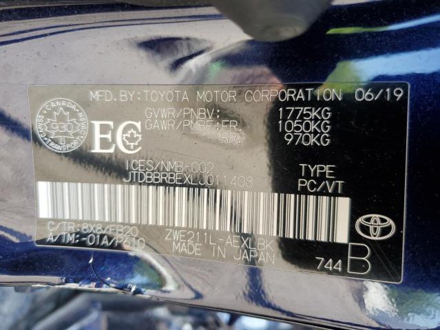 2020 TOYOTA COROLLA LE - JTDBBRBEXLJ011408