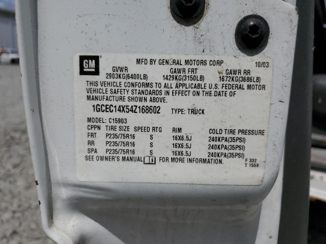 2004 CHEVROLET SILVERADO #3296307463