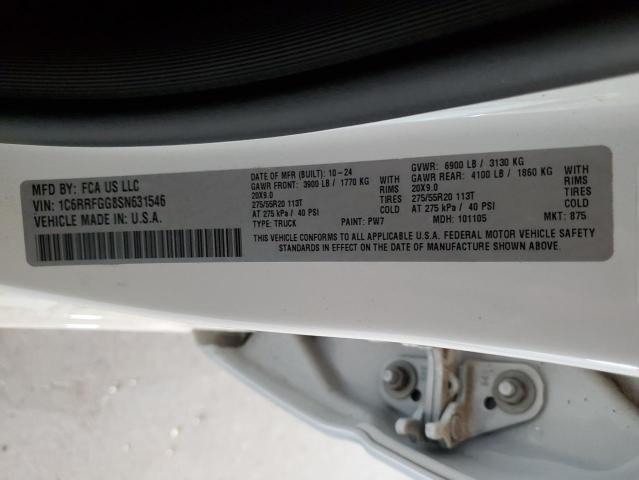 2025 RAM 1500 TRADESMAN 1C6RRFGG8SN631546