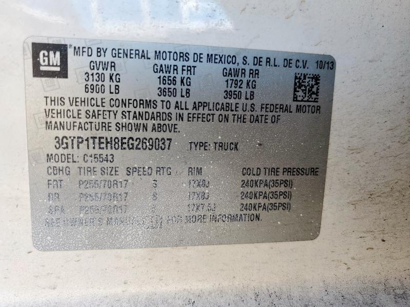 2014 GMC SIERRA C15 - 3GTP1TEH8EG269037