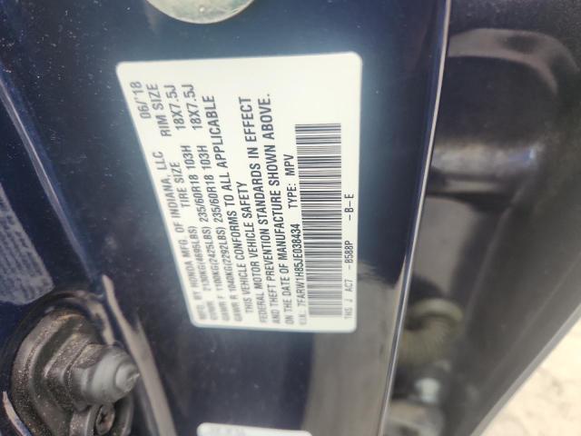 2018 HONDA CR-V EXL 7FARW1H85JE038434