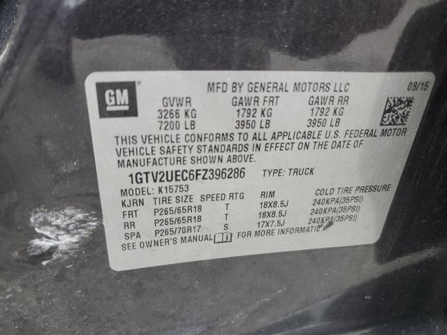 2015 GMC SIERRA K15 - 1GTV2UEC6FZ396286