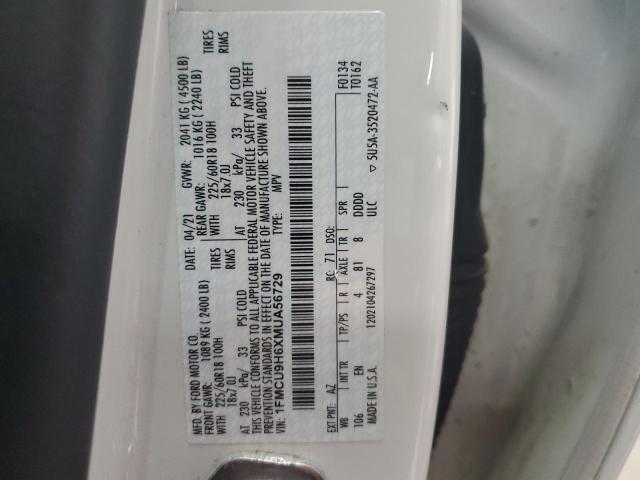 2021 FORD ESCAPE SEL 1FMCU9H6XMUA56729