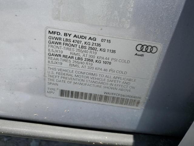 2016 AUDI Q3 PRESTIG WA1FFCFS4GR004586