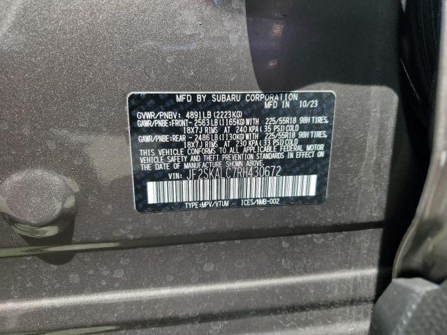 2024 SUBARU FORESTER L JF2SKALC7RH430672