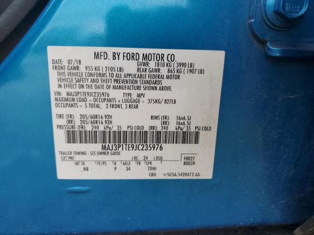 2018 FORD ECOSPORT S MAJ3P1TE9JC235976