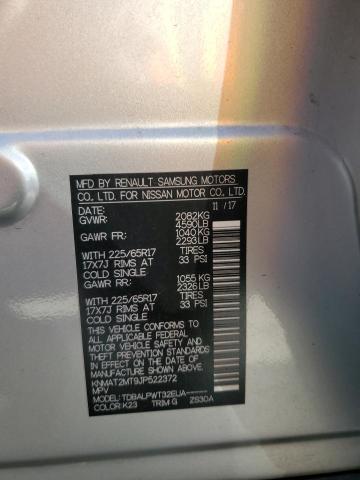 2018 NISSAN ROGUE S KNMAT2MT9JP522372