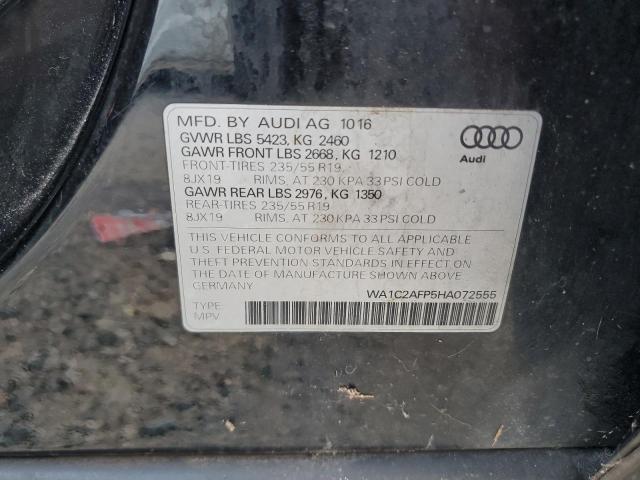 2017 AUDI Q5 PREMIUM WA1C2AFP5HA072555