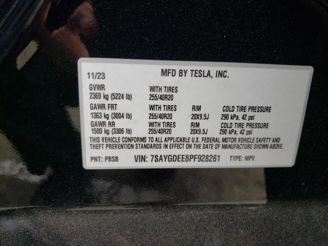 2023 TESLA MODEL Y 7SAYGDEE8PF928261