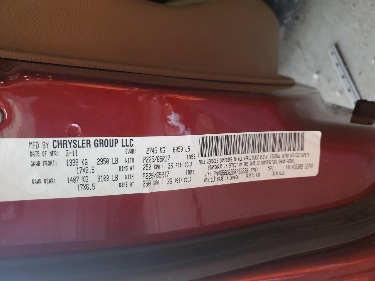 CHRYSLER TOWN & COUNTRY TOURING L