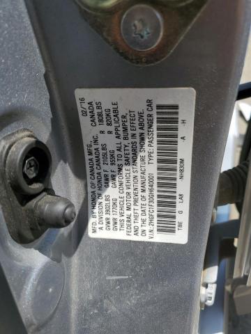 2016 HONDA CIVIC EX 2HGFC1F30GH640001