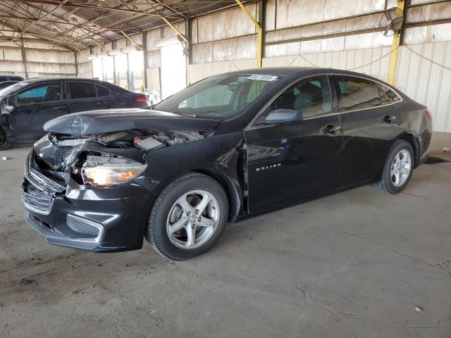CHEVROLET MALIBU LS 2017 black  gas 1G1ZB5ST1HF291227 photo #1