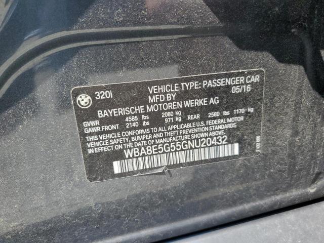 2016 BMW 320 XI WBA8E5G55GNU20432