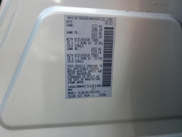 2015 INFINITI QX60 5N1AL0MM4FC528586