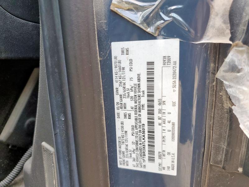 2020 FORD TRANSIT T- 1FTBR3X87LKA56019
