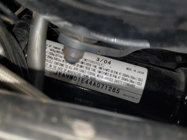2004 YAMAHA XVS65 A JYAVM01E44A071265